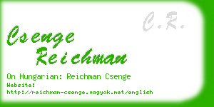 csenge reichman business card